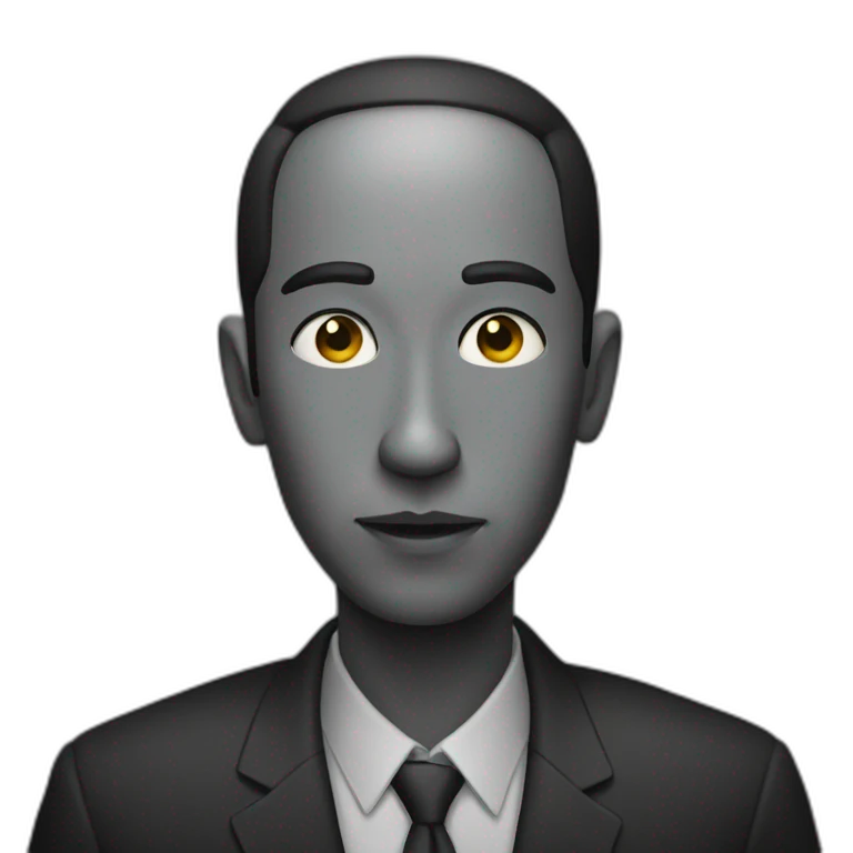 Un noir emoji