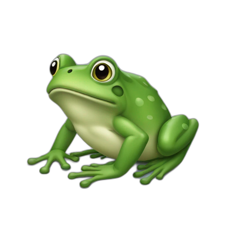 Grenouille sur un âne emoji