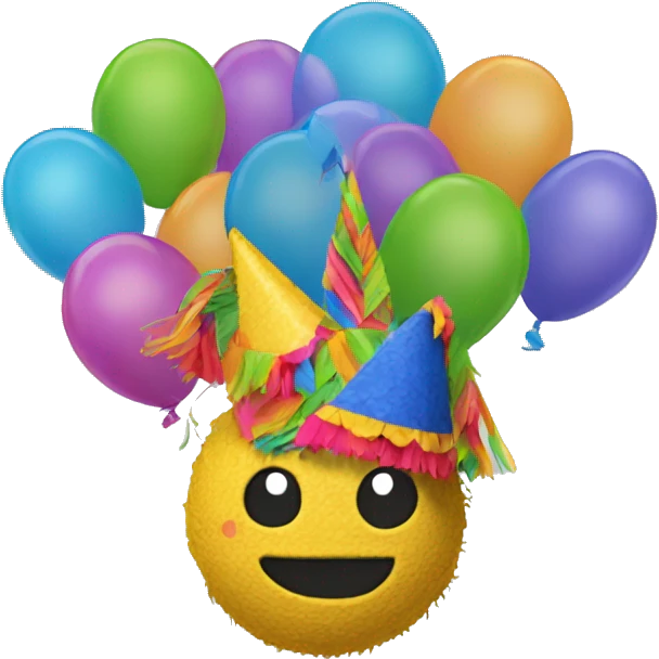 Congratulations piñata emoji