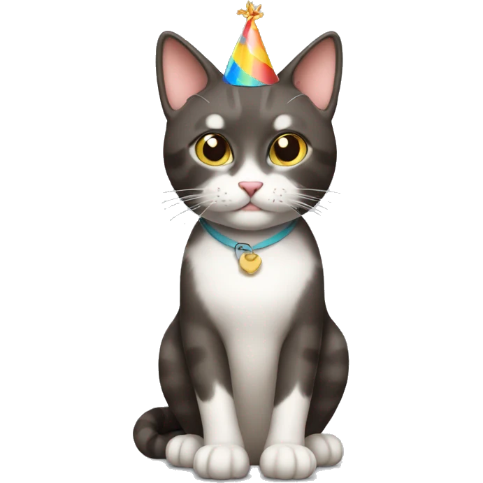 Birthday cat emoji