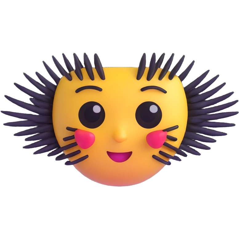face emoji with one joined eyelash emoji