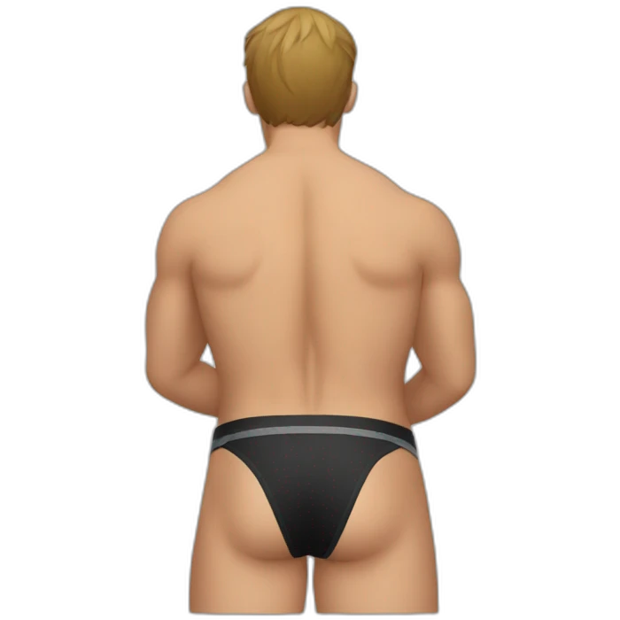 Jockstrap from back emoji