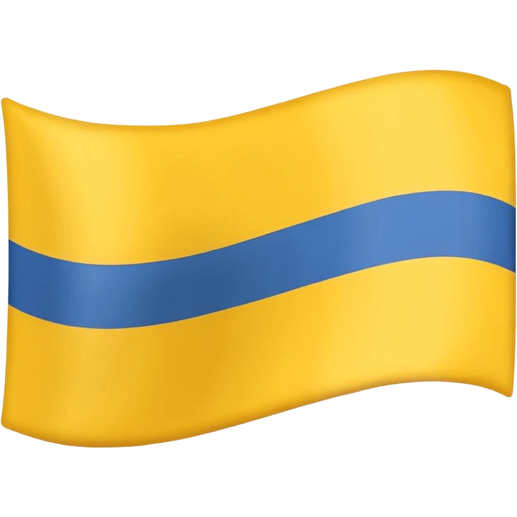Flagge, gelb blau gestreift, horizontal  emoji