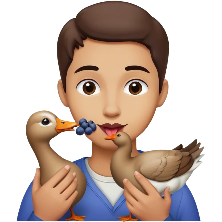 Take blueberries goose  emoji