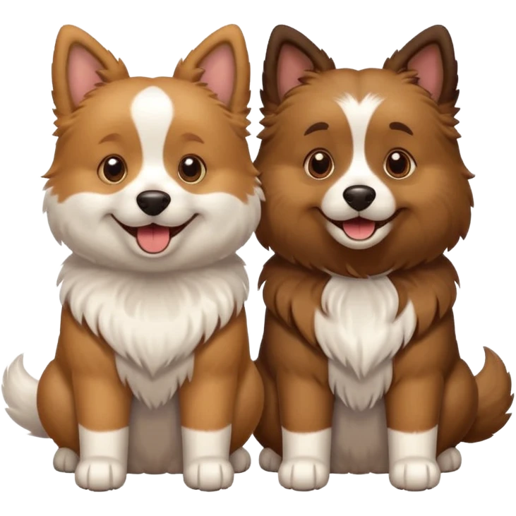 Dog couple emoji