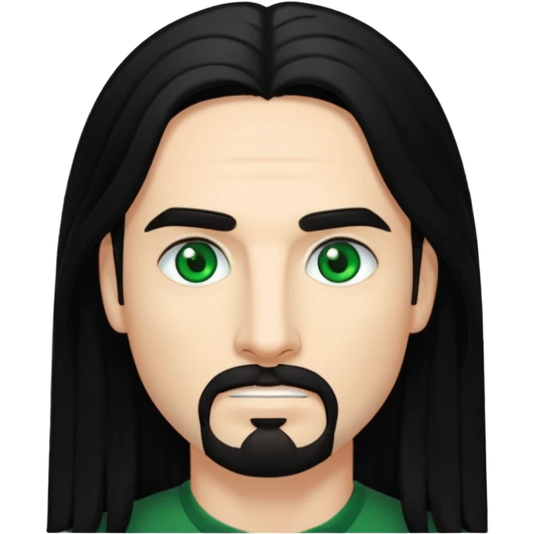 Kevin Richardson green eyes, long black hair emoji
