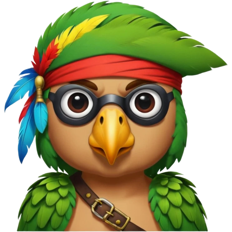 pirate and parrot emoji