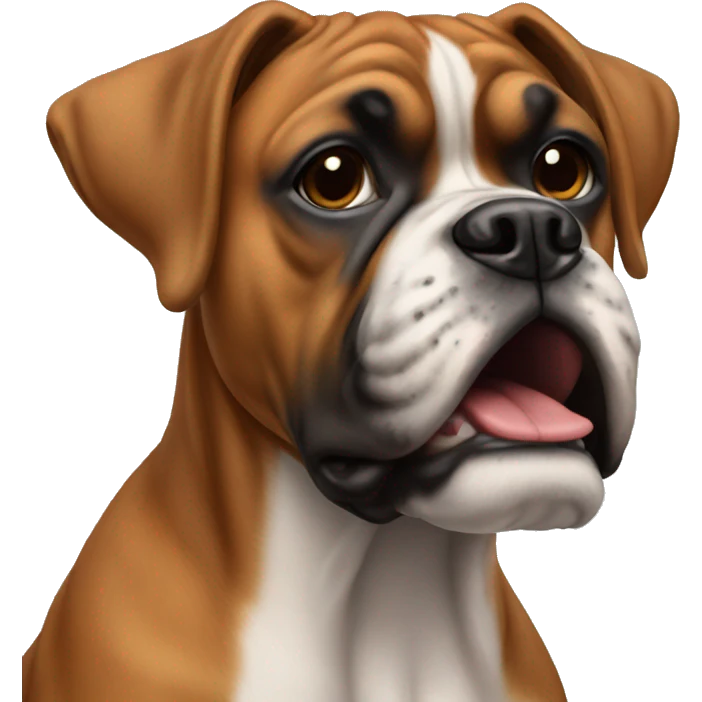 boxer dog   emoji