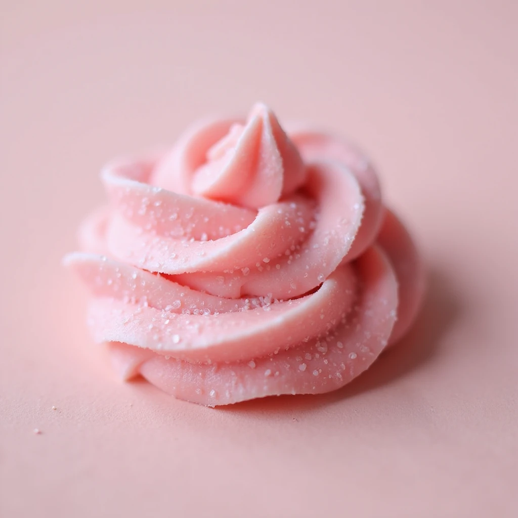 realistic pink taffy, photorealistic style emoji