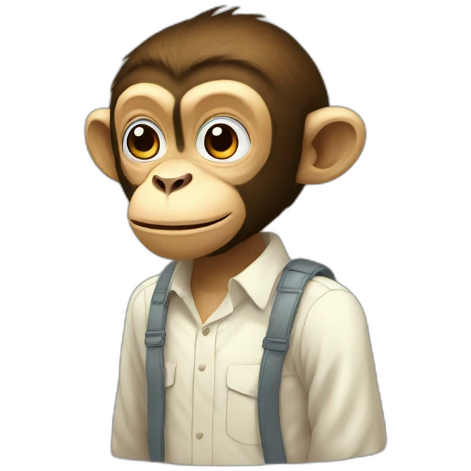 Monkey di lofi emoji