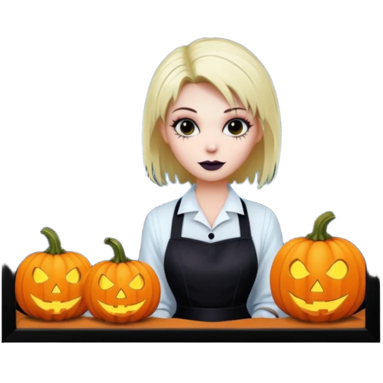 halloween hairdresser saloon emoji