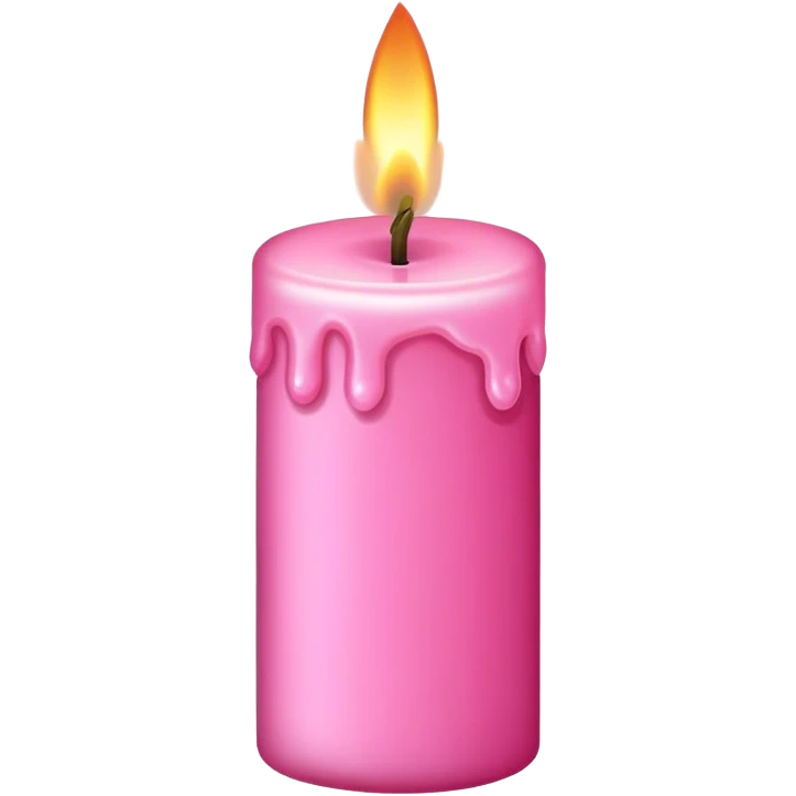 Pink candle  emoji
