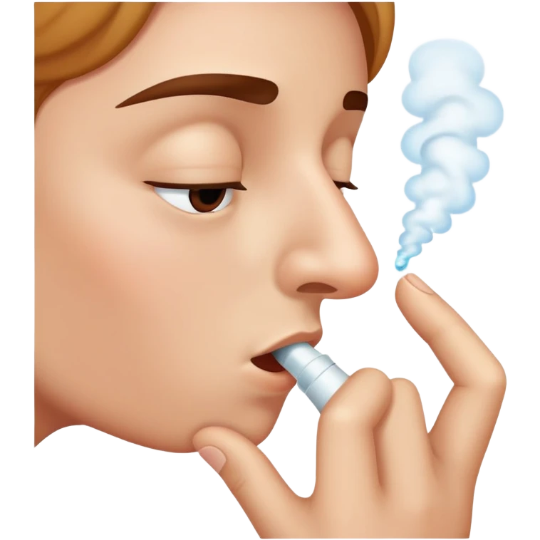 nose sucking air emoji