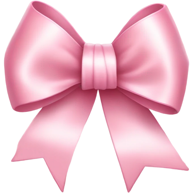 light pink ribbon bow emoji