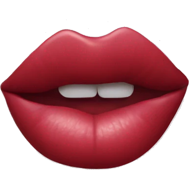 lipstick mark from a kiss emoji