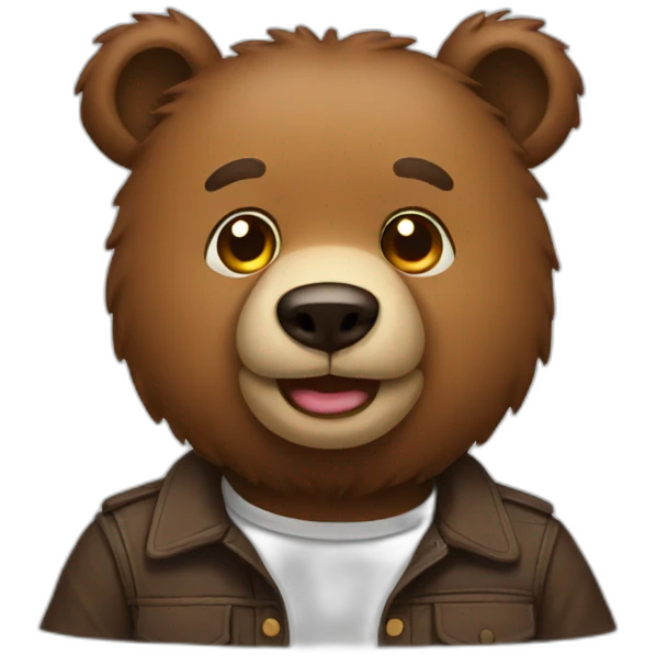 A man bear emoji