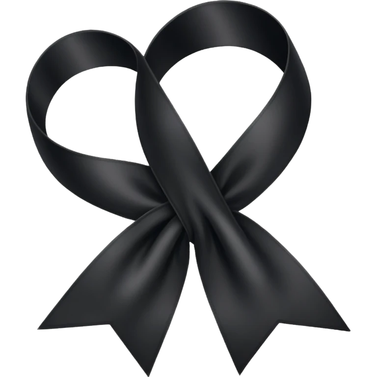 🎗️ this ribbon just one turn for honouring dead people but black emoji