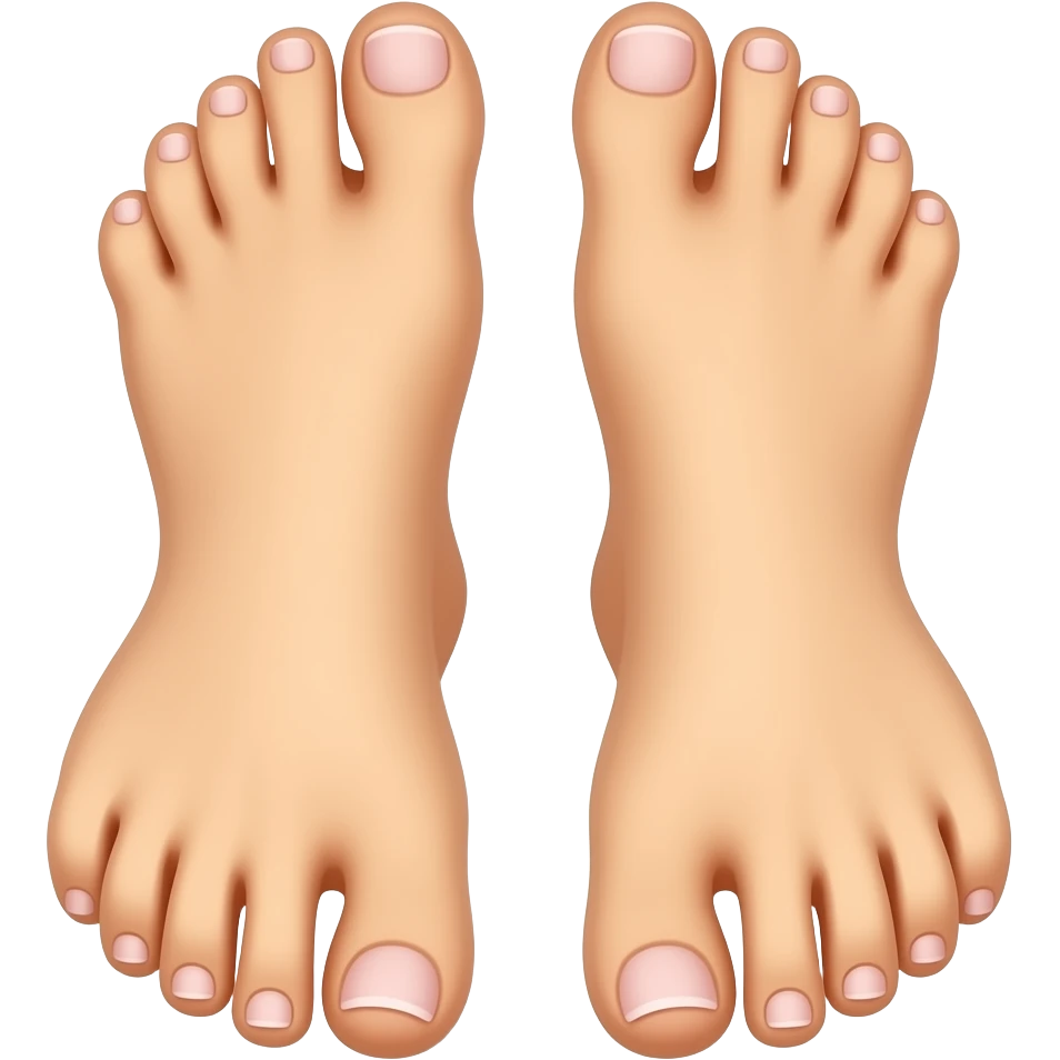 Beautiful pedicured feet emoji