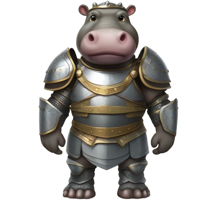Hippo in battle armor  emoji