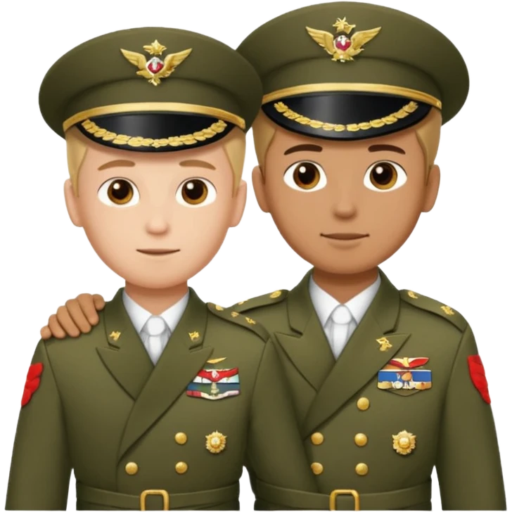 two brothers and two different sides of the world fighting, but still being in brotherly love emoji