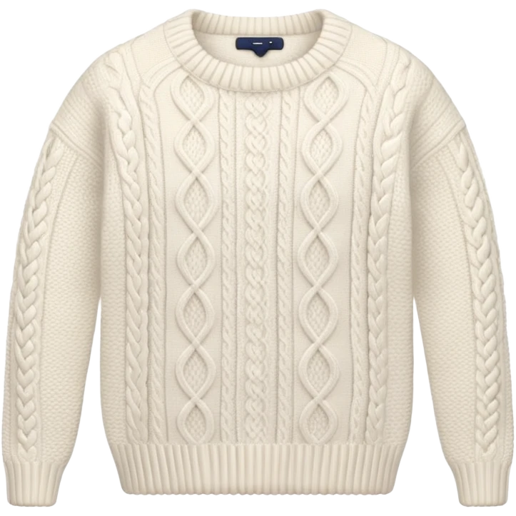 White knit sweater  emoji