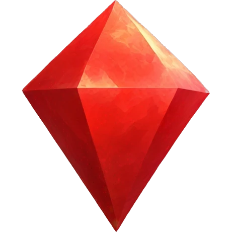 a red abstract magical artifact emoji