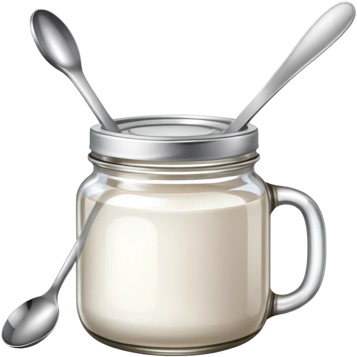 jar of coconut oil with a spoon emoji
