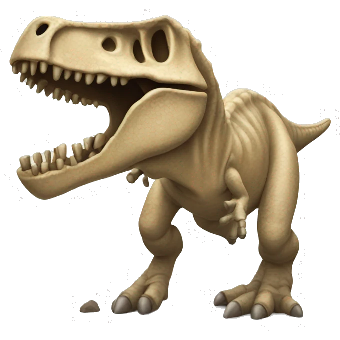 Dinosaur fossil emoji