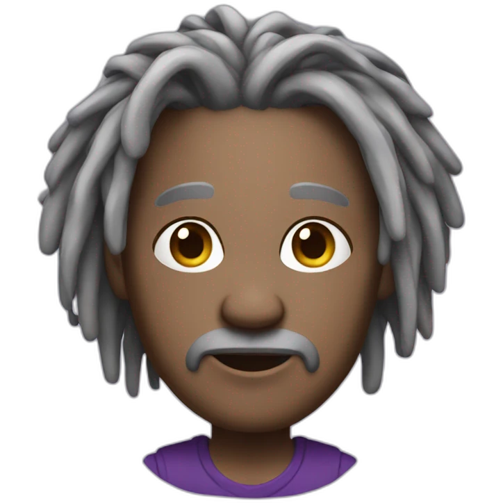 matue with purple dreads emoji