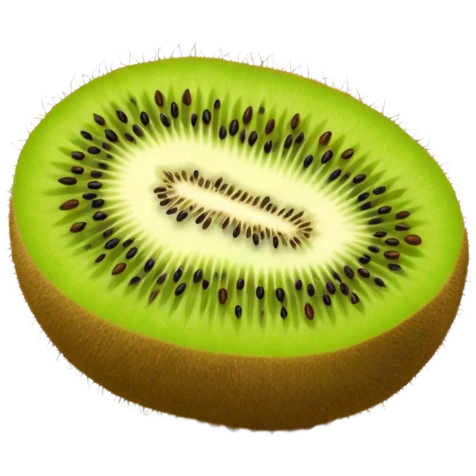 A green kiwi emoji