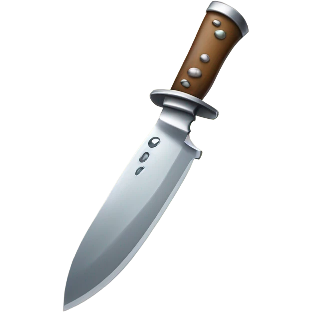 Knife smiling while crying  emoji