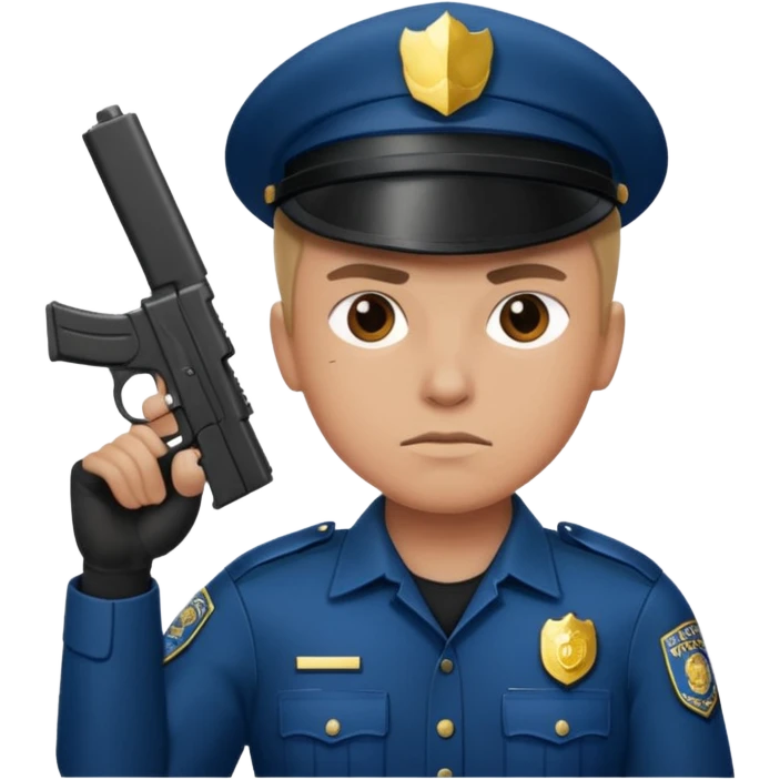 fully armed cop emoji