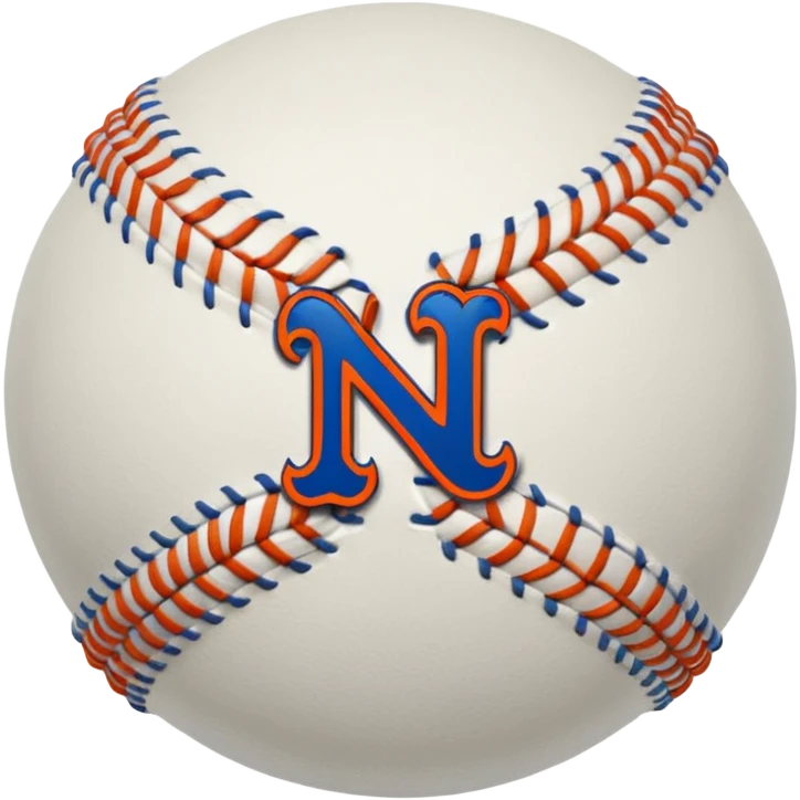 NY Mets baseball emoji