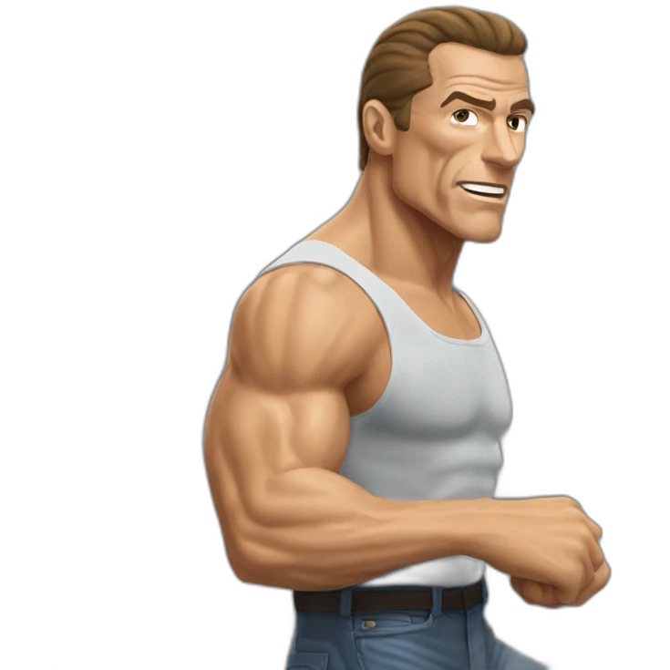 JEAN CLAUDE VAN DAMME dbalancing act emoji