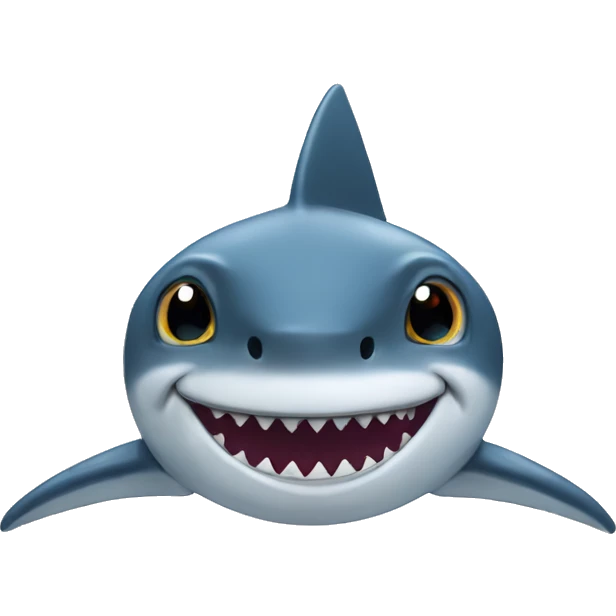 Shark having star eyes emoji