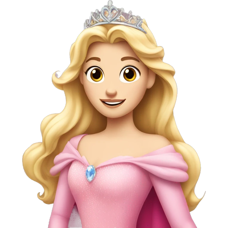 Princess Aurora with tiara  emoji