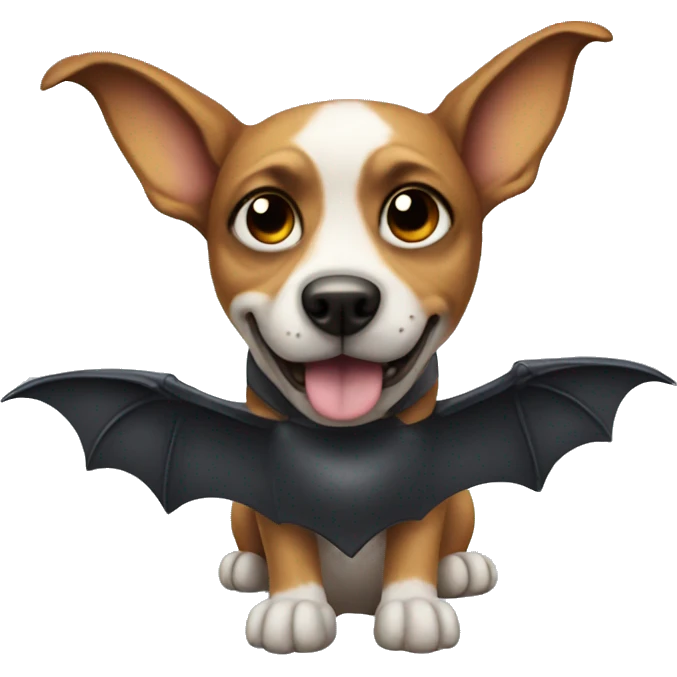 Dog with bat wings emoji