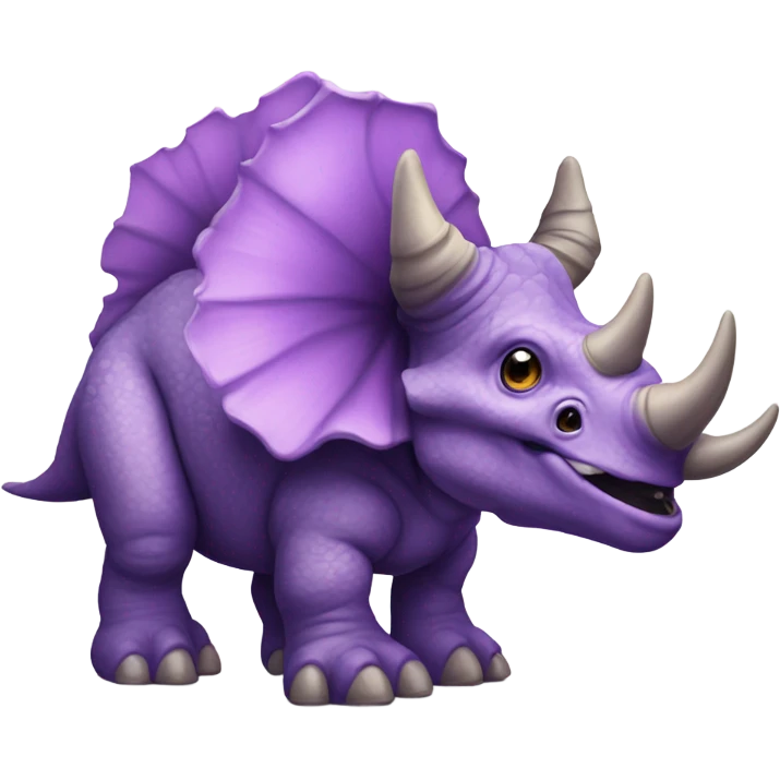 Purple triceratops  emoji