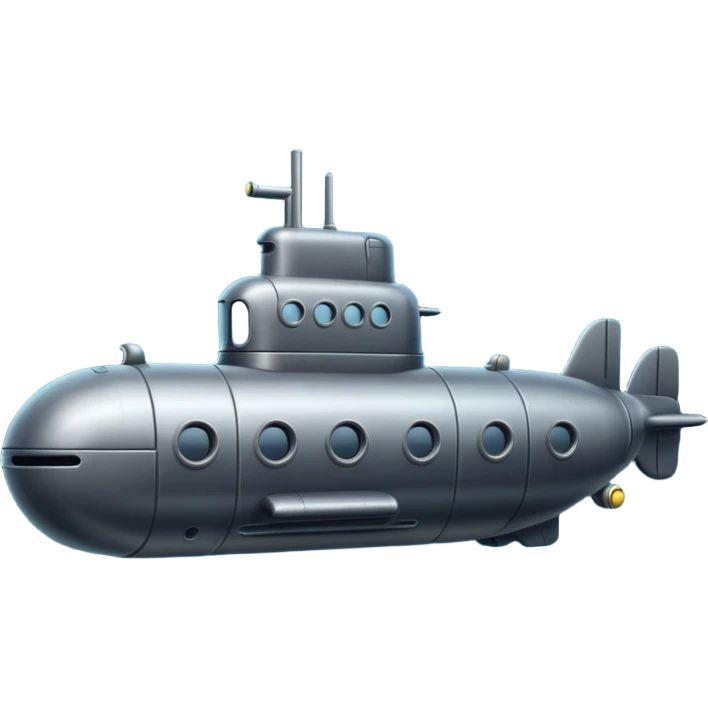 A submarine emoji