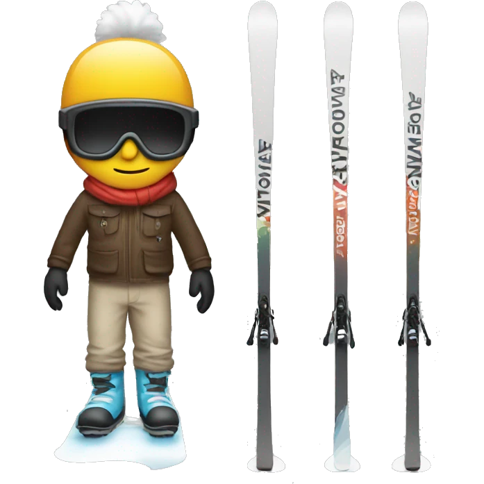 Designer skis emoji