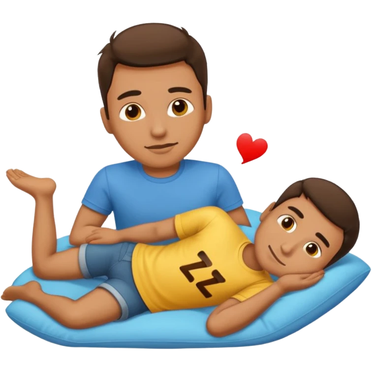 nap time laying down man with z emoji add shirt emoji