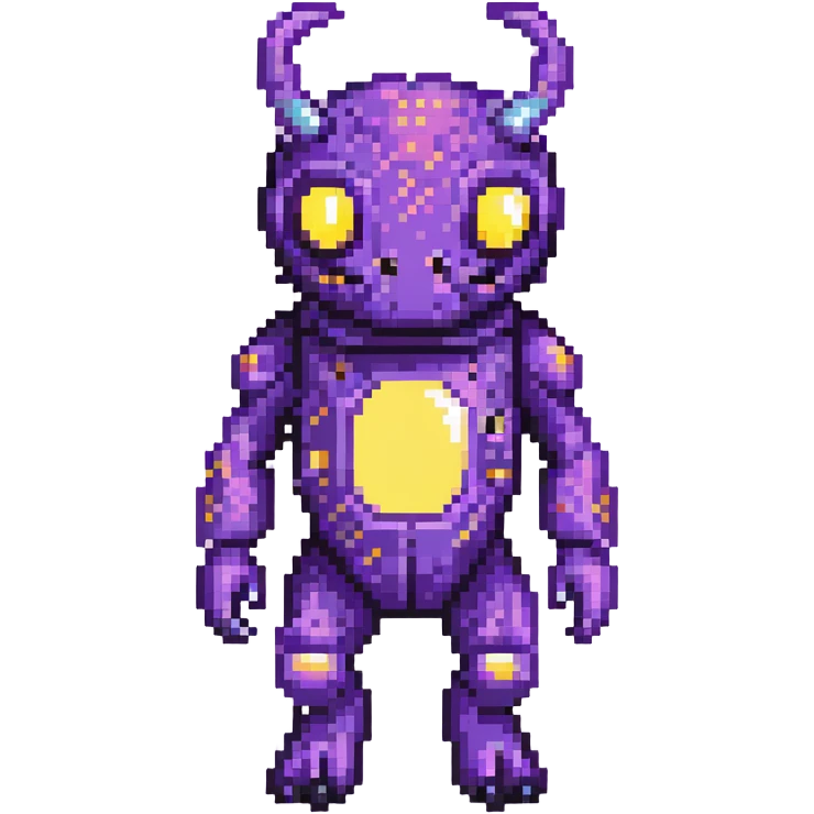 purple space creature with glowing spots emoji