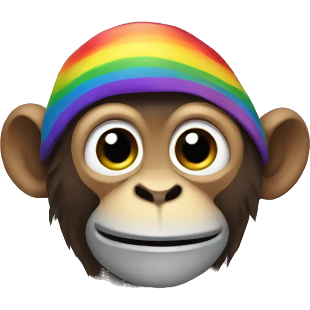 Rainbow Monkey emoji