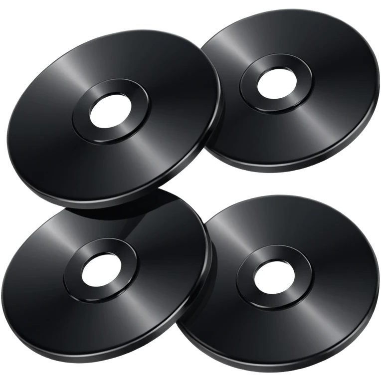 two black computer disk emoji