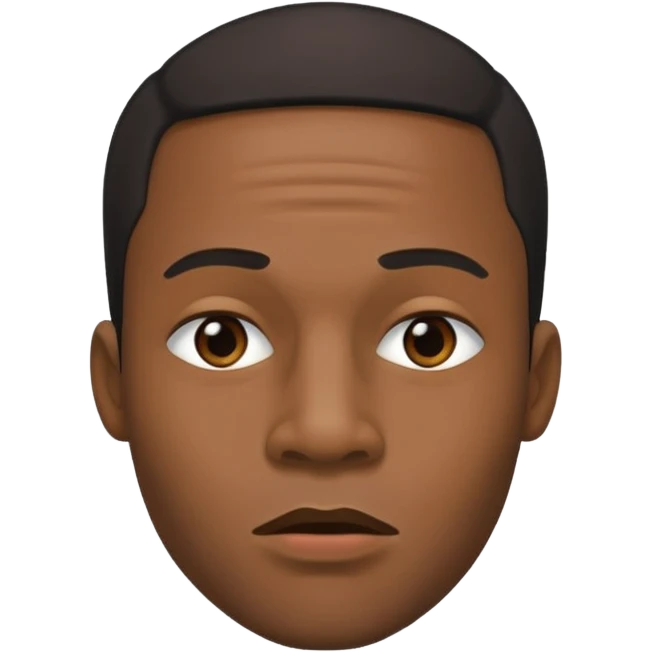 Mewing black man  emoji