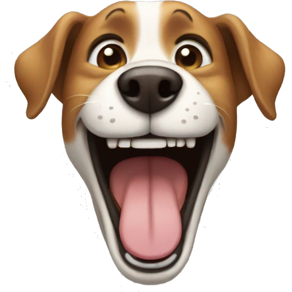 Dog laugh  emoji