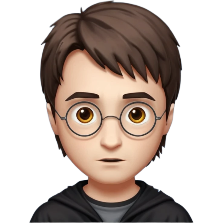Harry potter with lightening scar on forehead emoji
