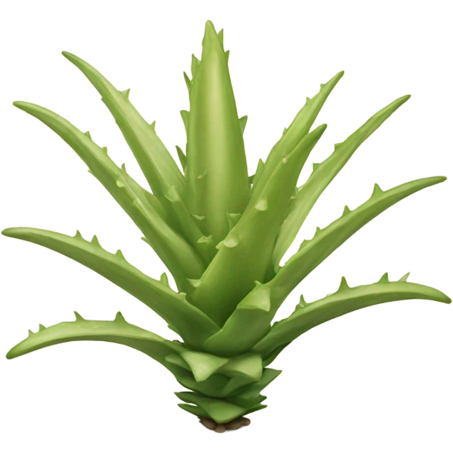 Beige aloe vera emoji