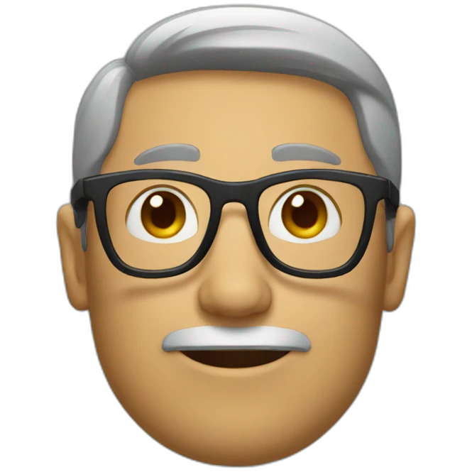 man with glasses emoji
