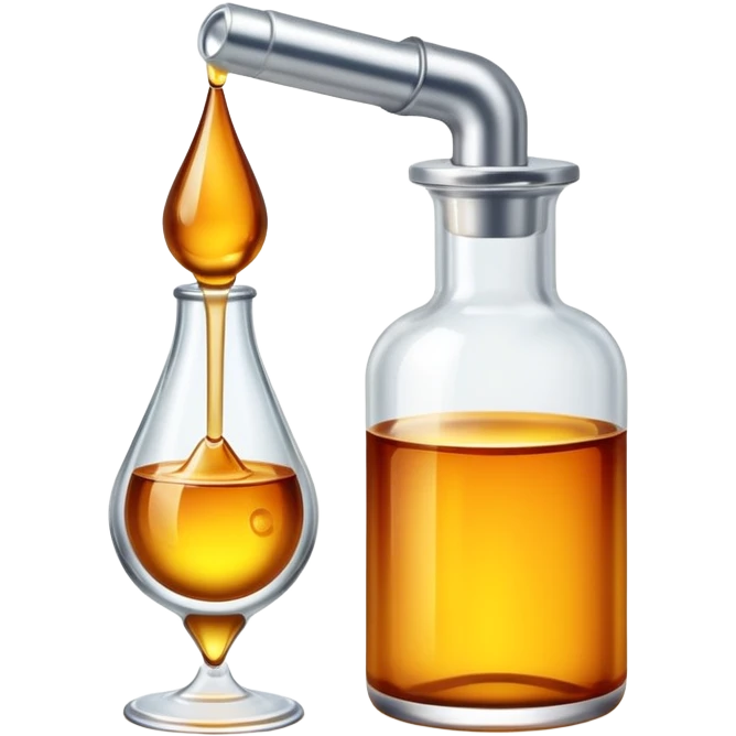 Oil serum with dropper emoji